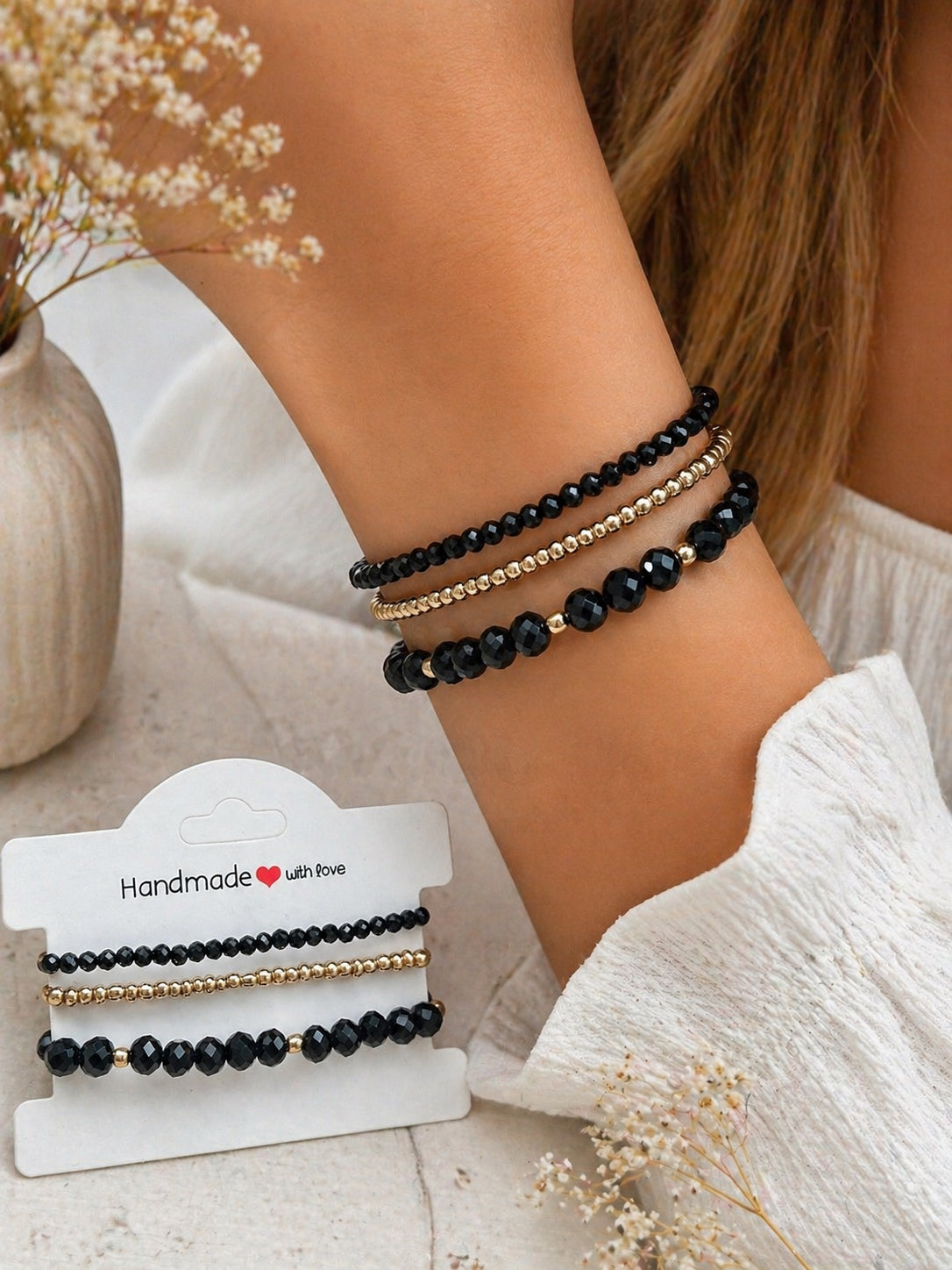 Onyx Glow Bracelet Set