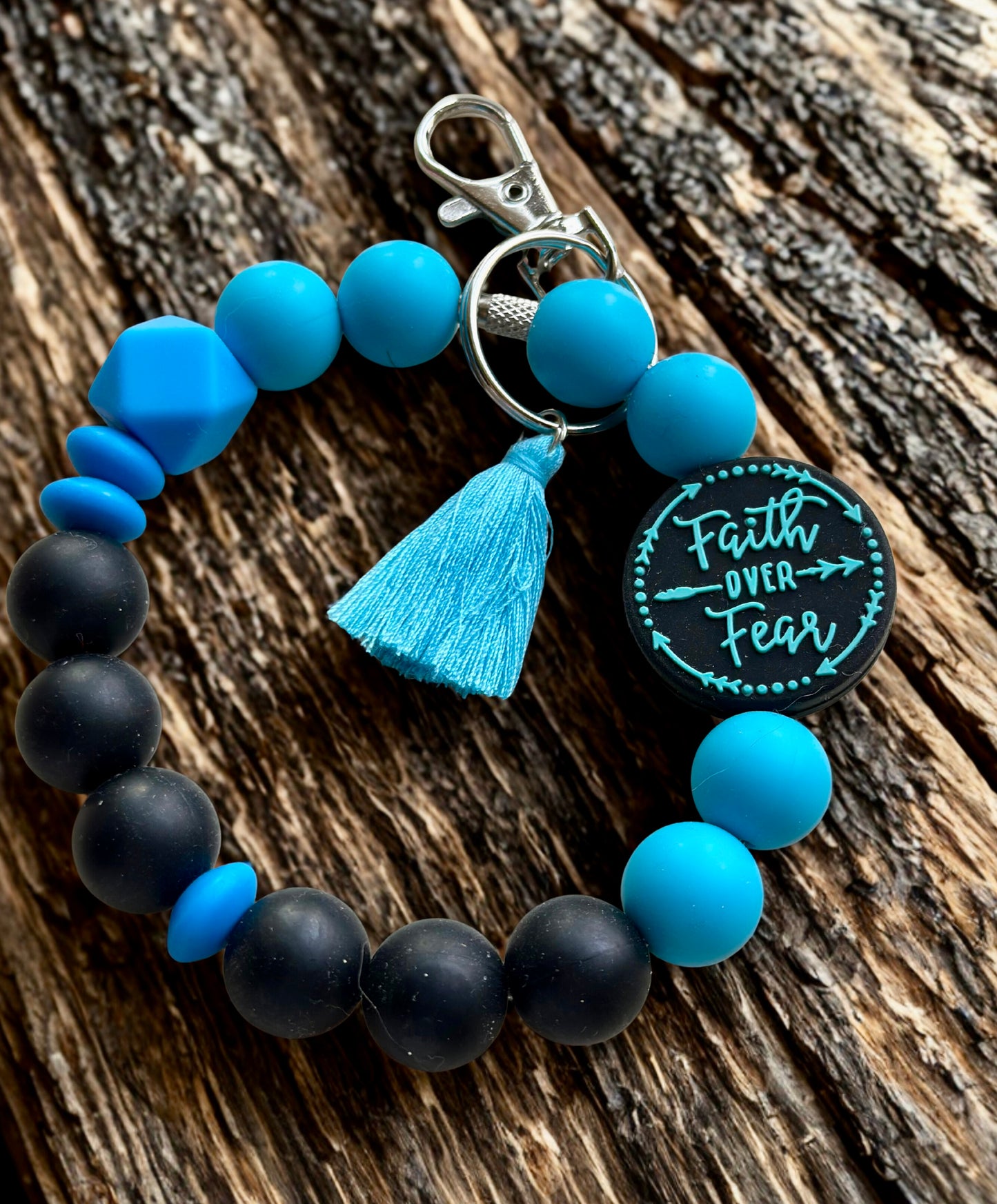 Silicone Beaded Keychain