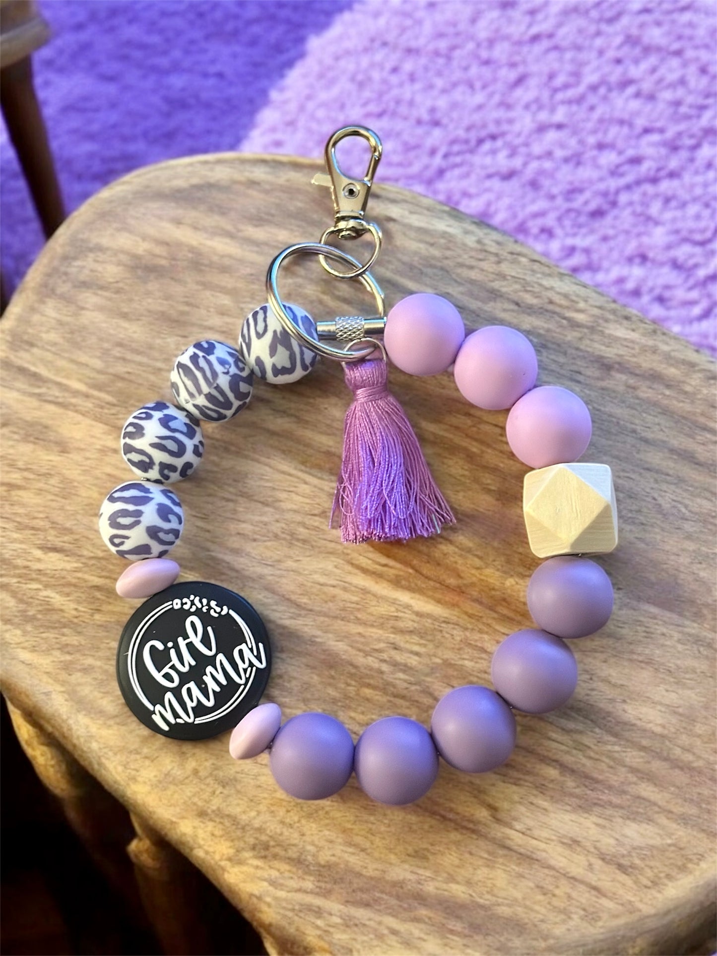 Silicone Beaded Keychain