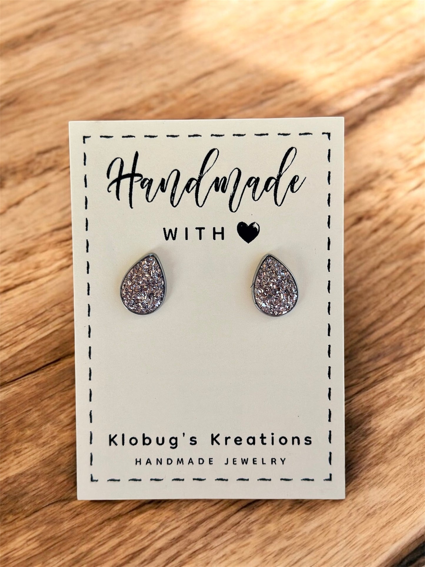 Druzy Bead Stud