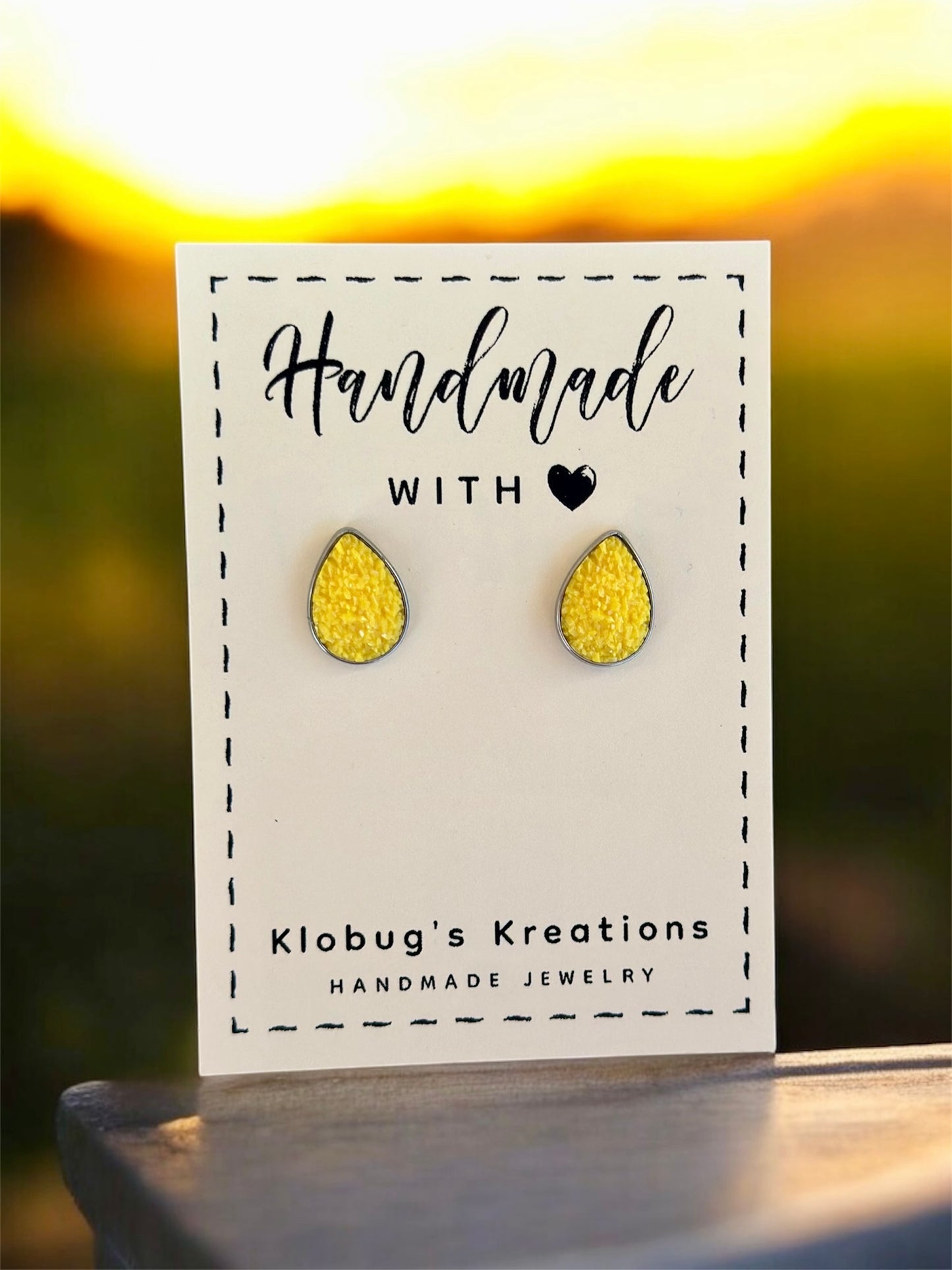 Druzy Bead Stud