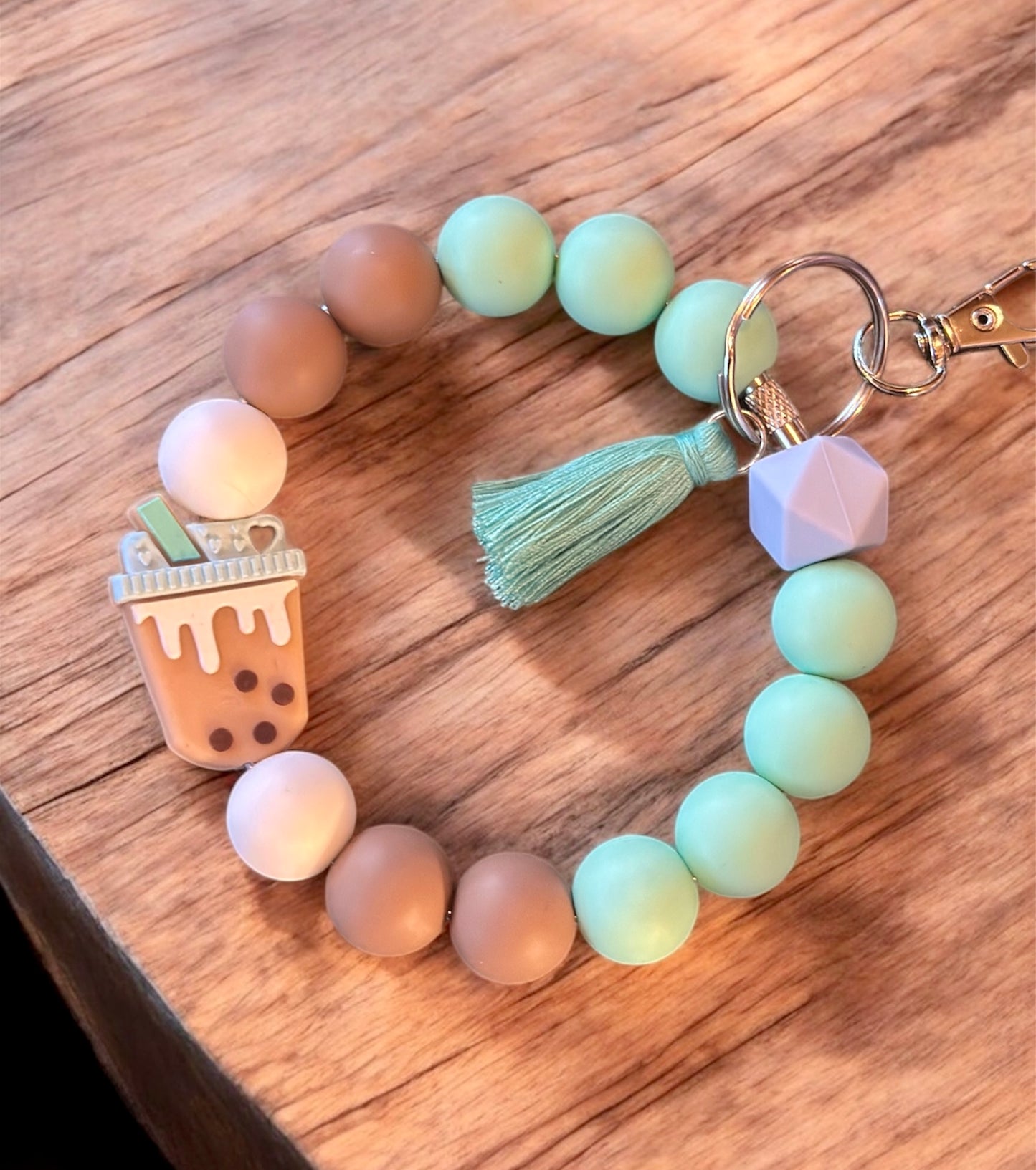 Silicone Beaded Keychain