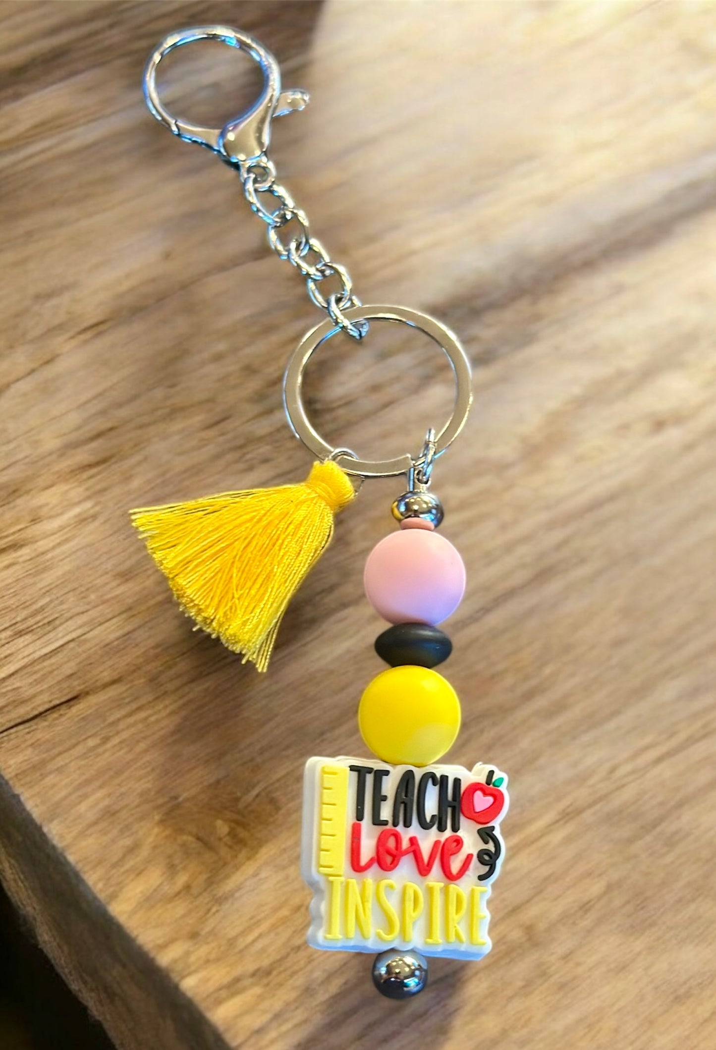 Silicone Beaded Keychain