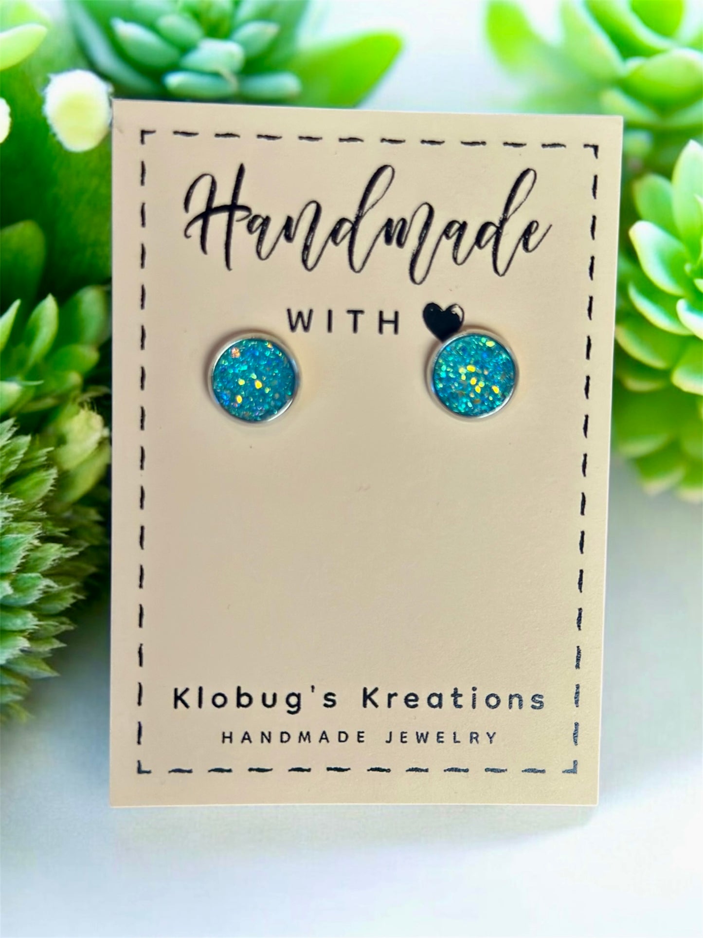 Druzy Bead Stud