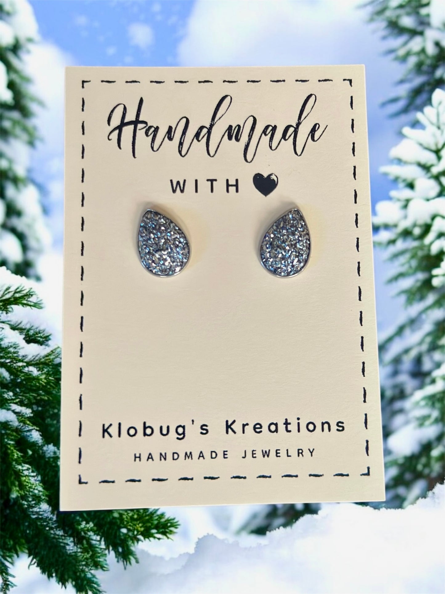 Druzy Bead Stud