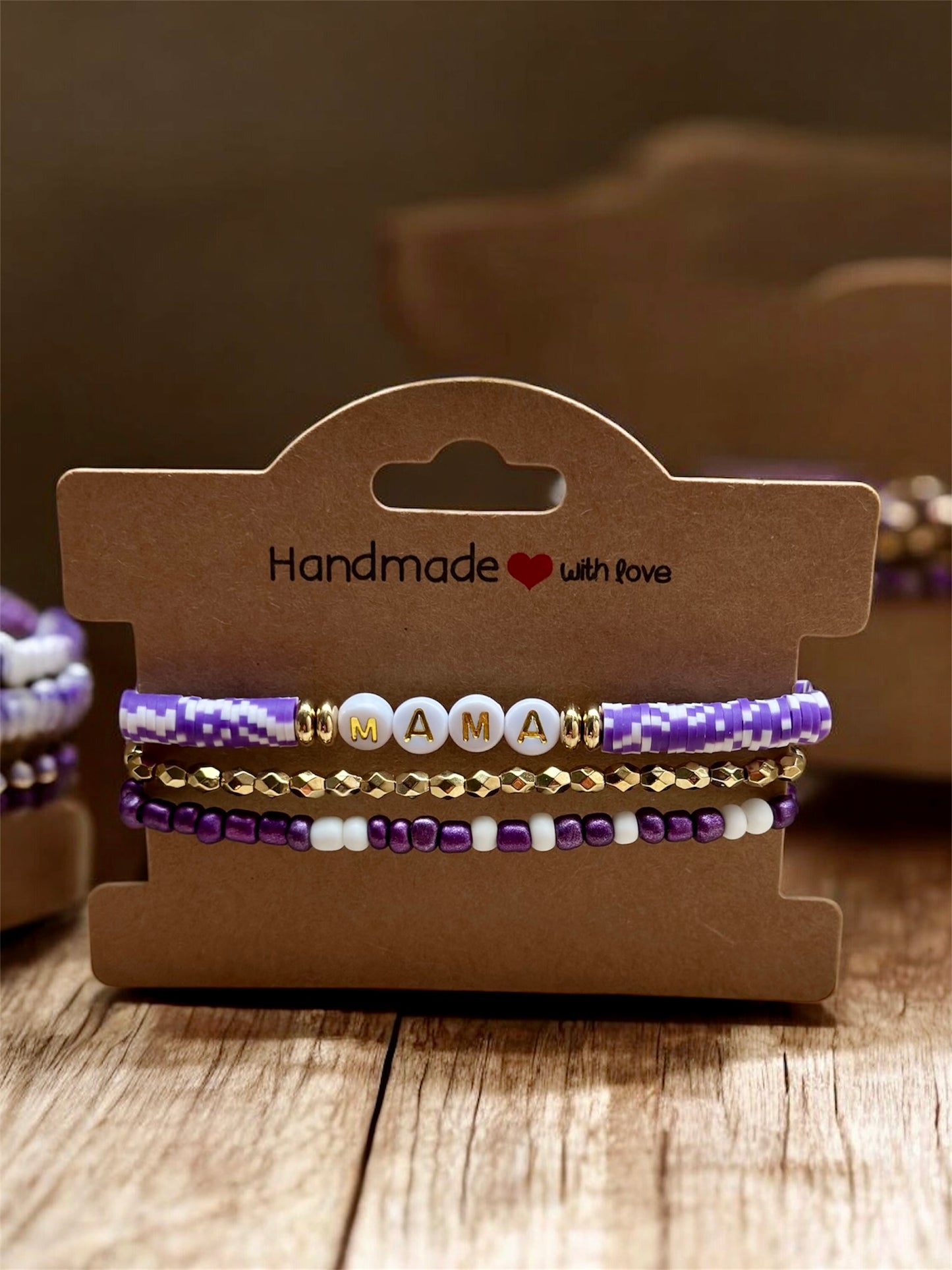 MAMA Stackable Bracelet Set (Set of 3)