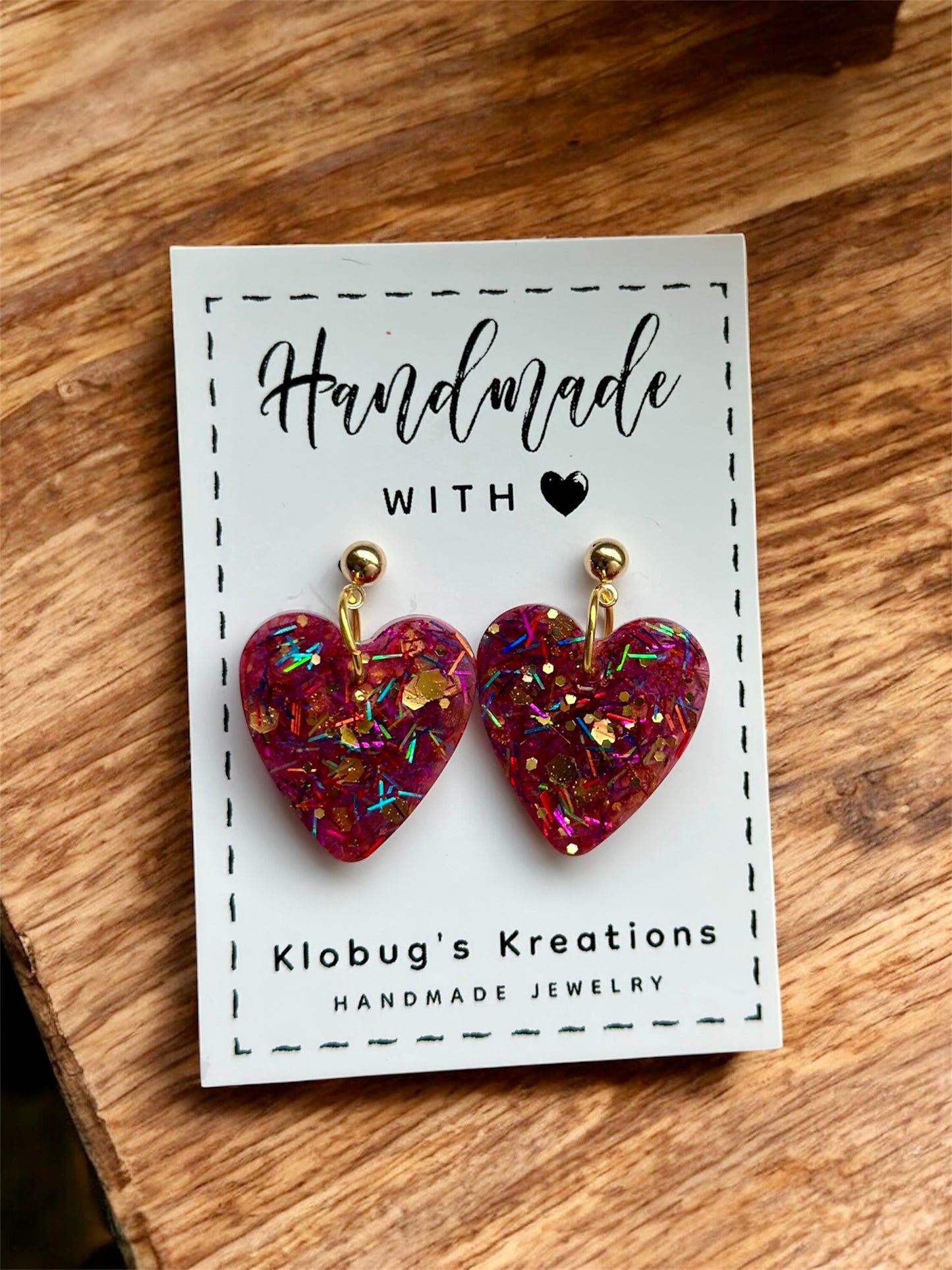 Pink Confetti Hearts