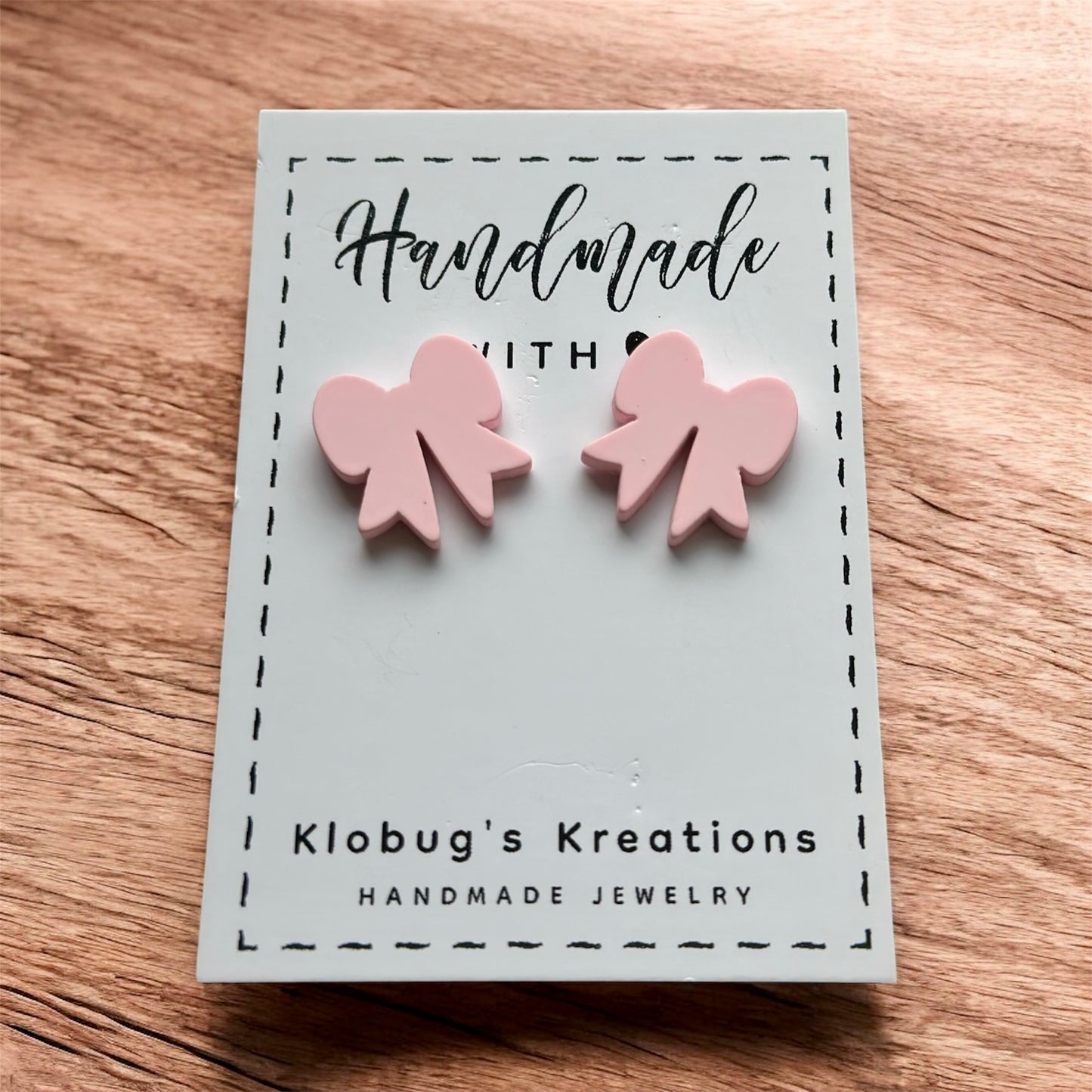 Pink Pow Studs