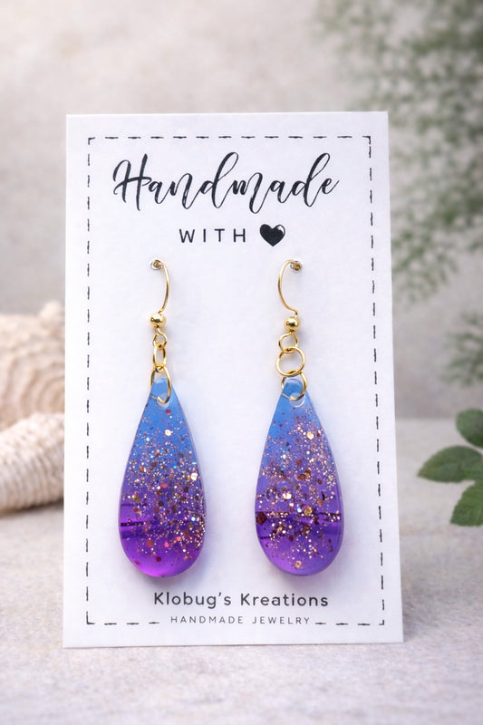 Purple / Blue Teardrop