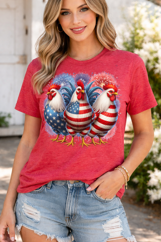 Patriotic Rooster T-shirt