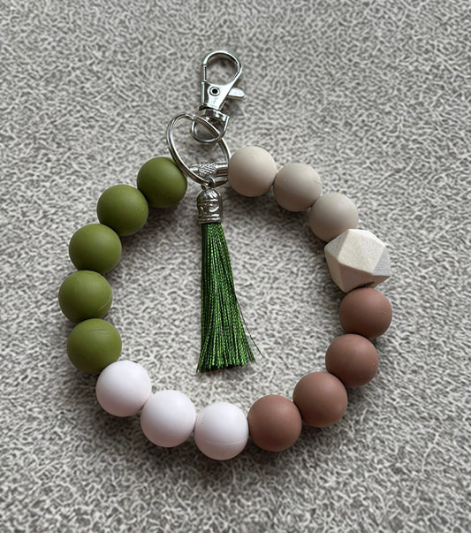 Silicone Beaded Keychain