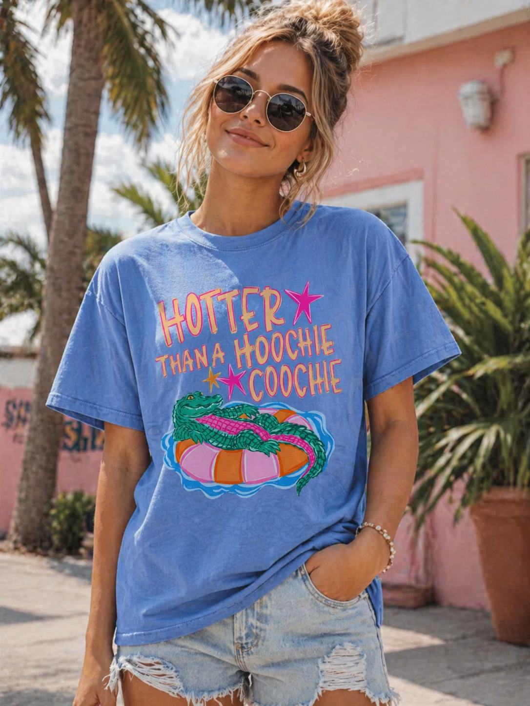 Hotter Than A Hoochie Coochie T-Shirt  (Comfort Colors)