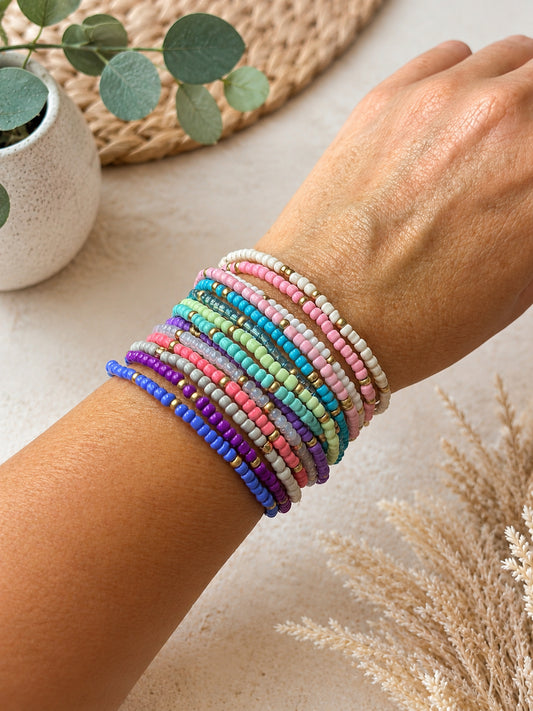 Confetti Dreams Stretchable Stackable Bracelet Set