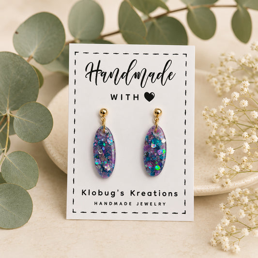 Amethyst Stardust Dangles