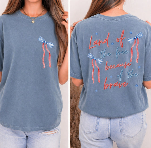 Land of the Free because of the Brave T-Shirt
