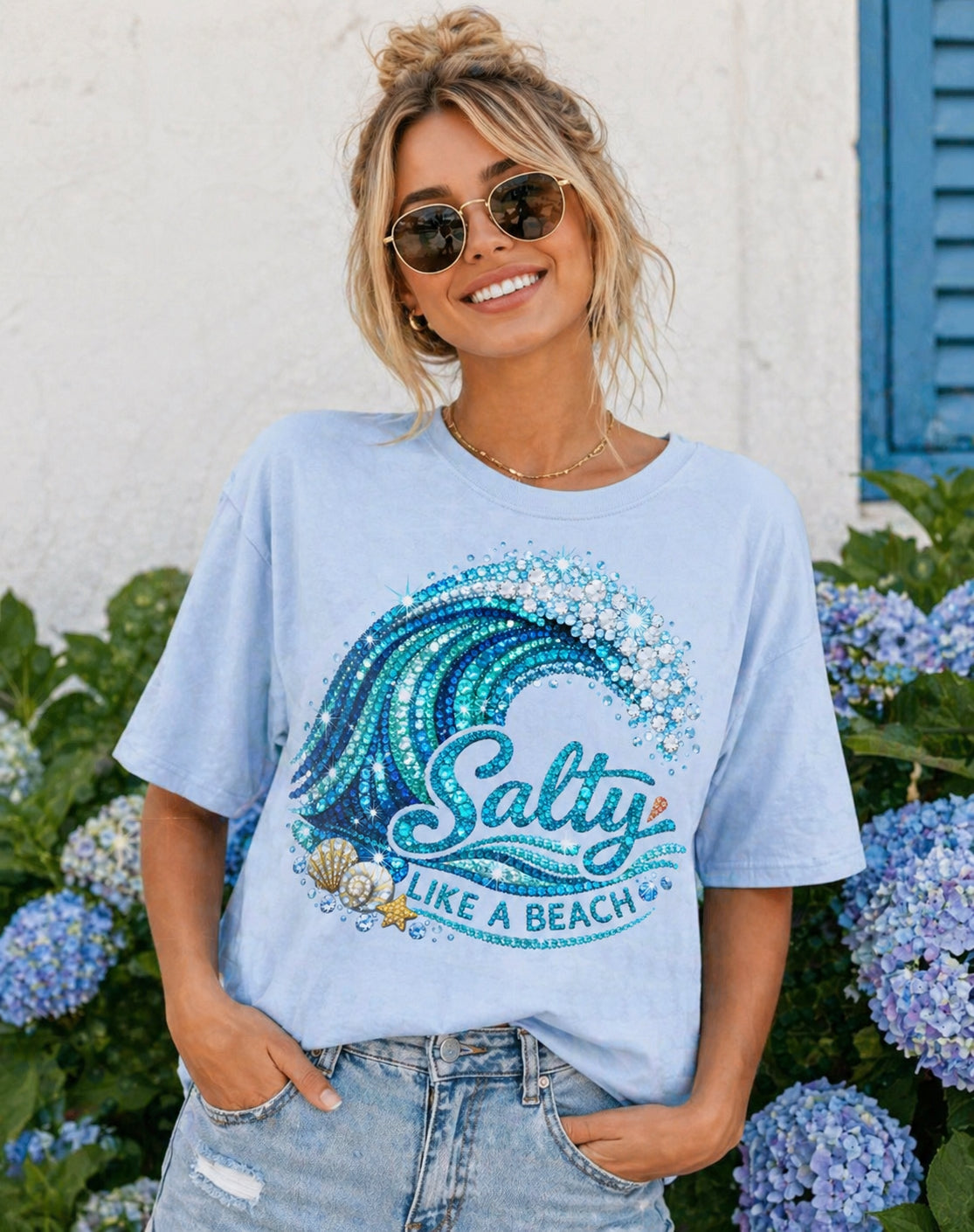Salty as a Beach T-Shirt (Comfort Colors)