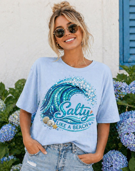 Salty as a Beach T-Shirt (Comfort Colors)