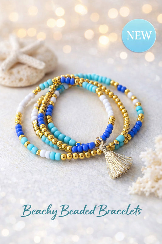 Beach Themed Stackable Bracelet Set