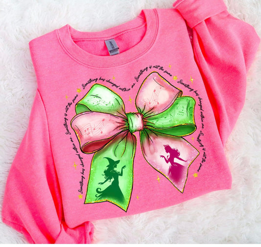 WICKED Bow Sweatshirt or T-Shirt