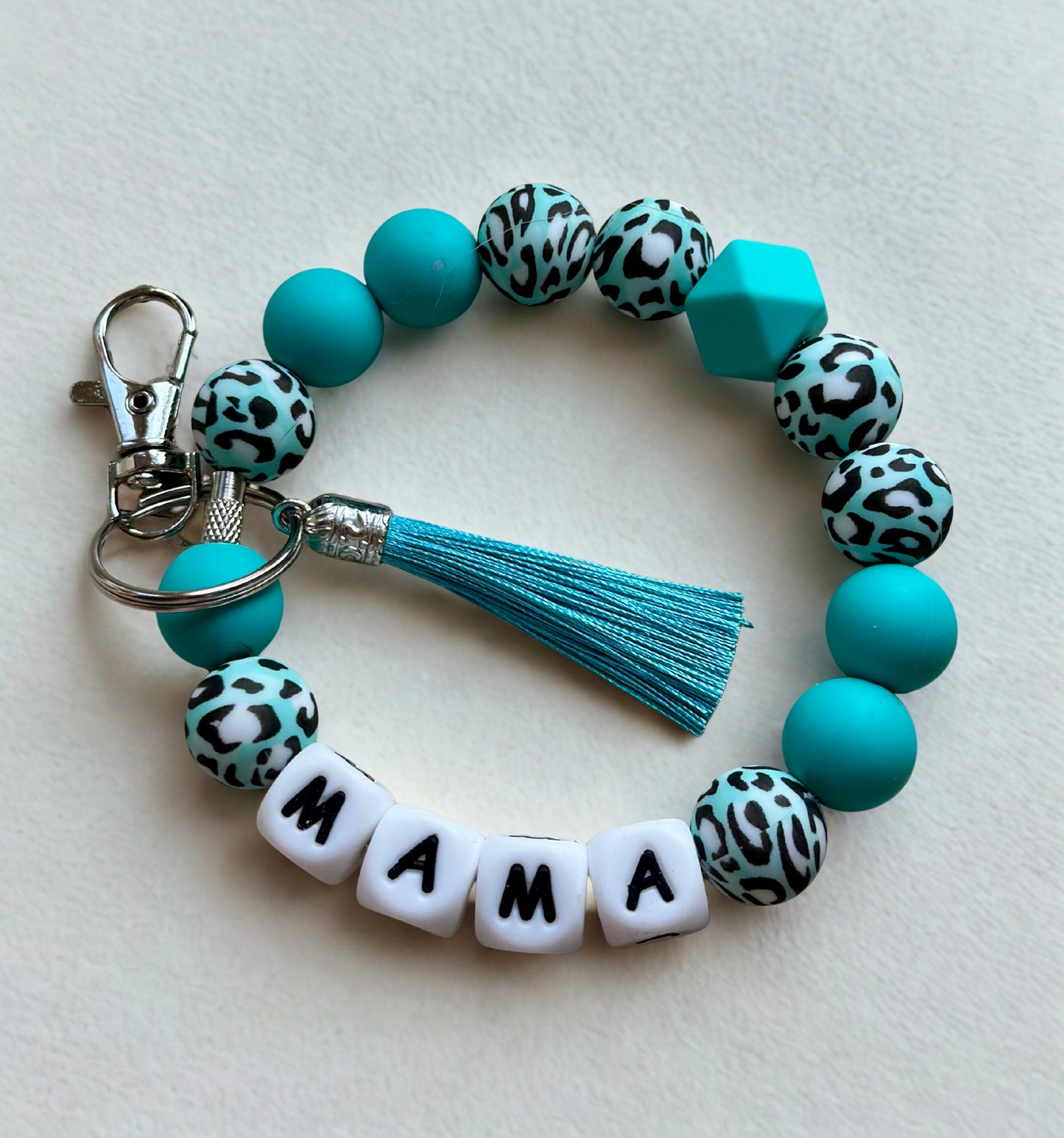 Silicone Beaded Keychain