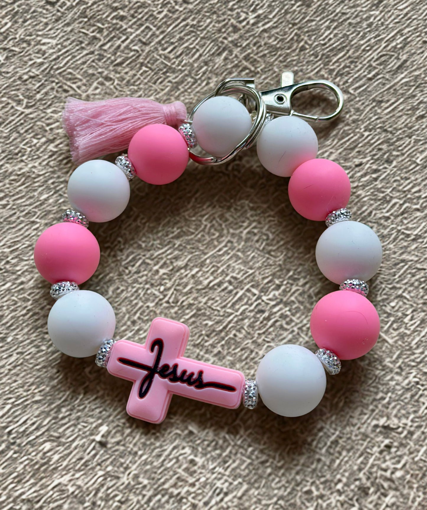 Silicone Beaded Keychain
