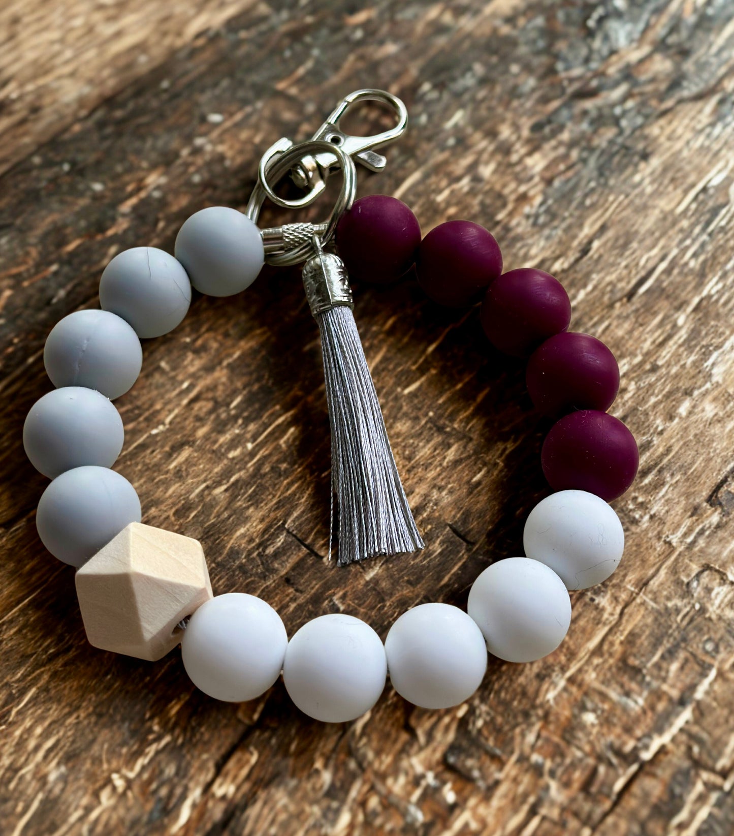 Silicone Beaded Keychain
