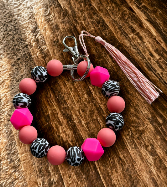 Silicone Beaded Keychain