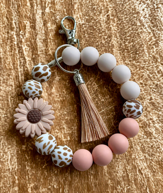Silicone Beaded Keychain