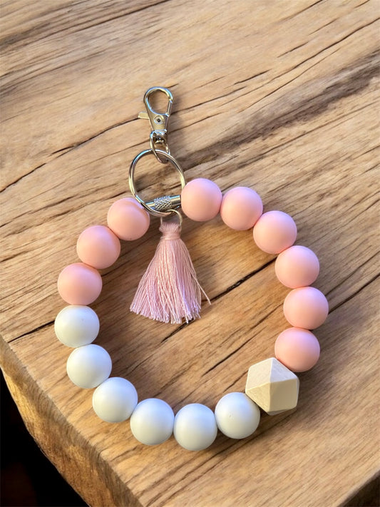 Silicone Beaded Keychain