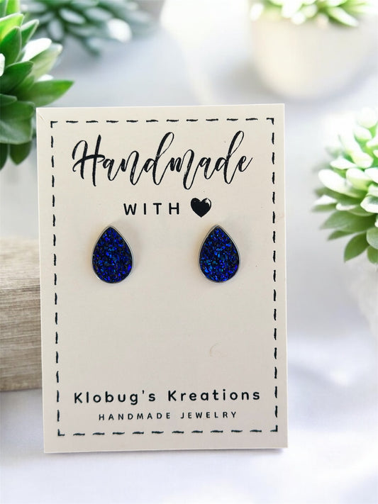Druzy Bead Stud
