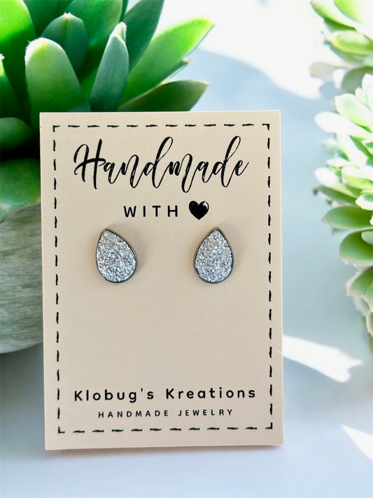 Druzy Bead Stud