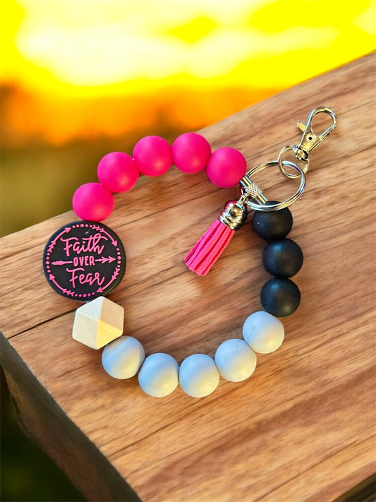 Silicone Beaded Keychain