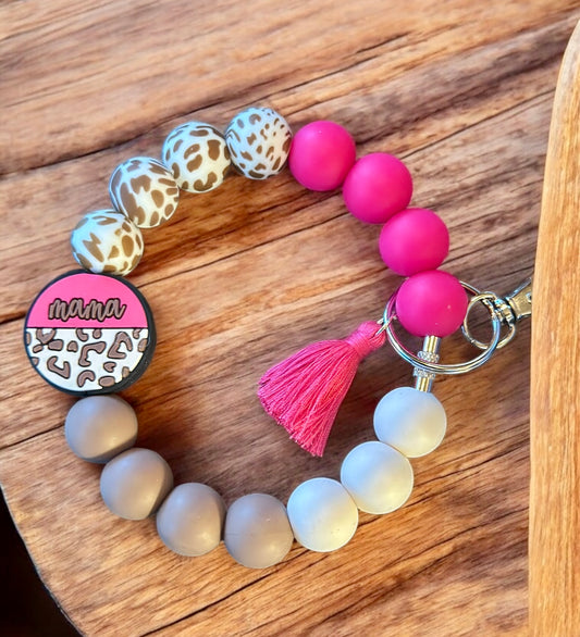 Silicone Beaded Keychain
