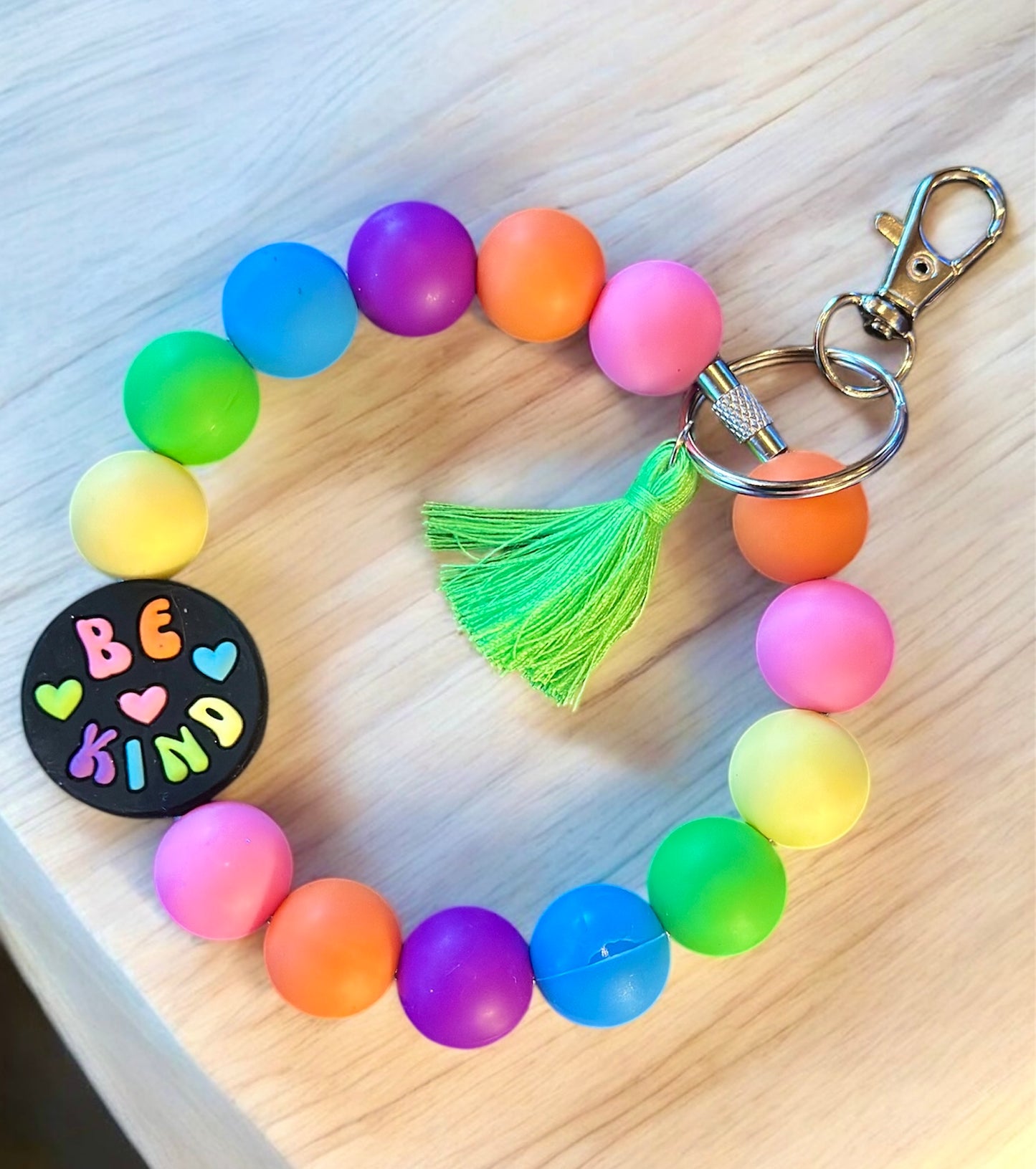 Silicone Beaded Keychain