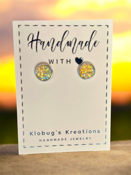 Druzy Bead Stud
