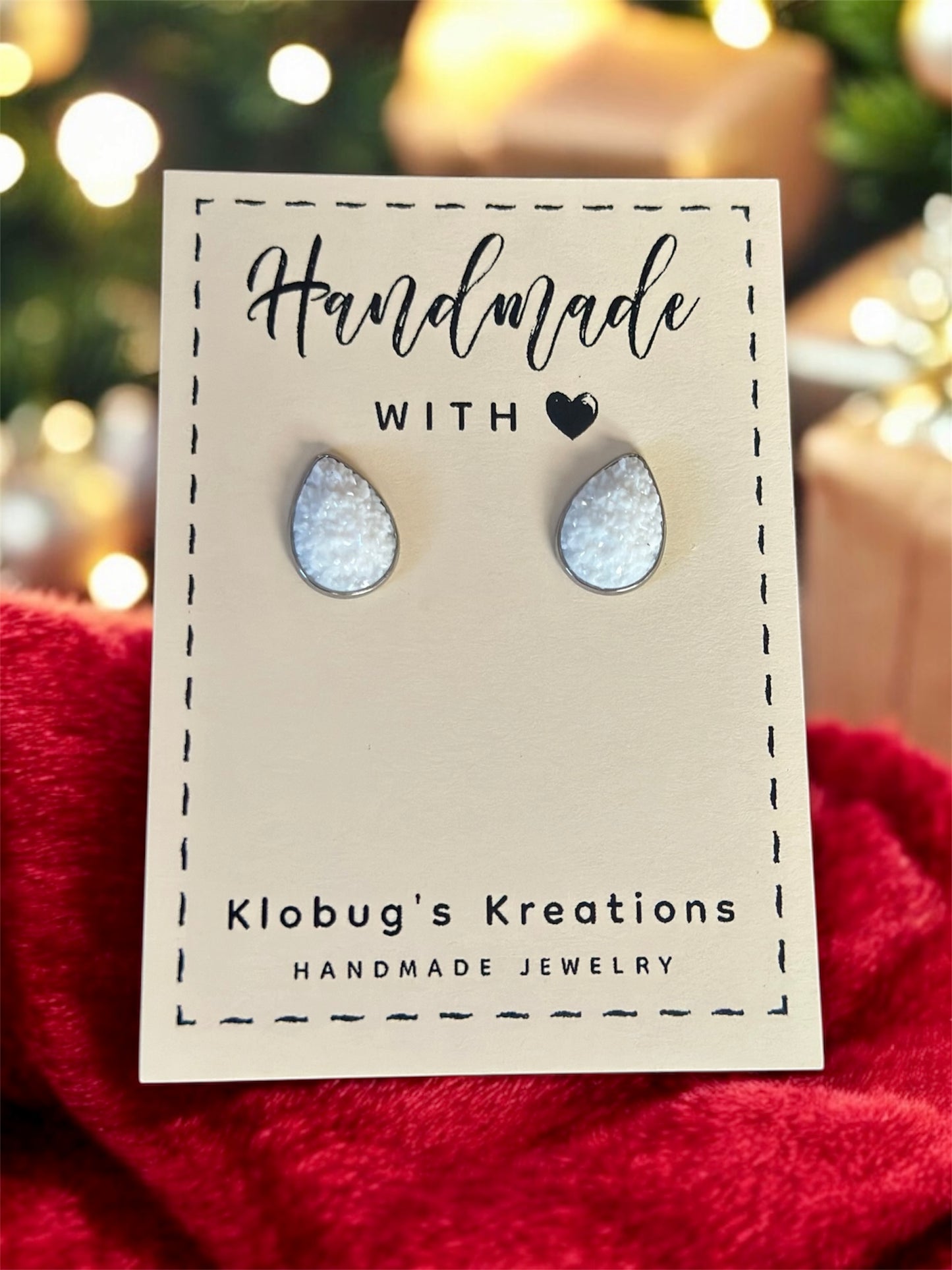 Druzy Bead Stud