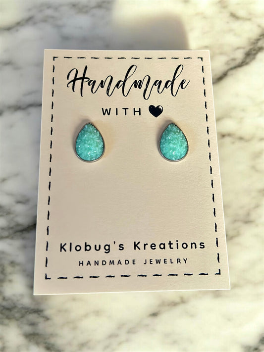 Druzy Bead Stud