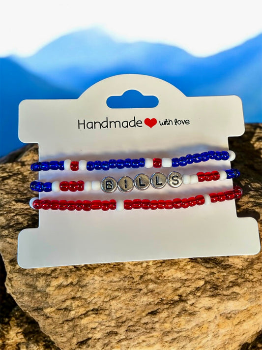 Buffalo Bills Stackable Bracelet Set