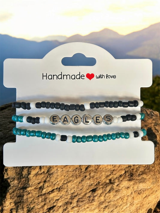Philadelphia Eagles Stackable Bracelet Set