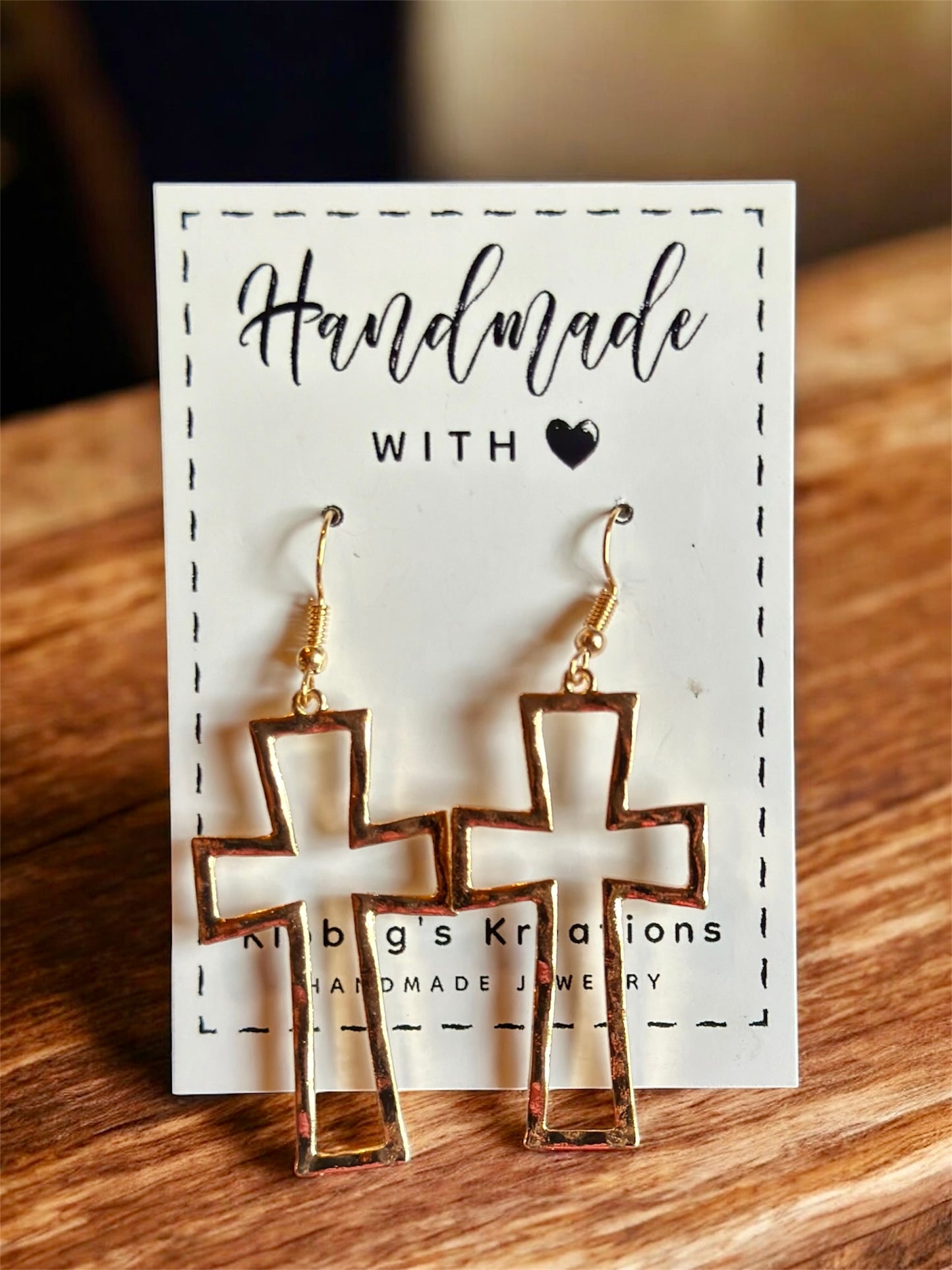 Gold Cross Dangles