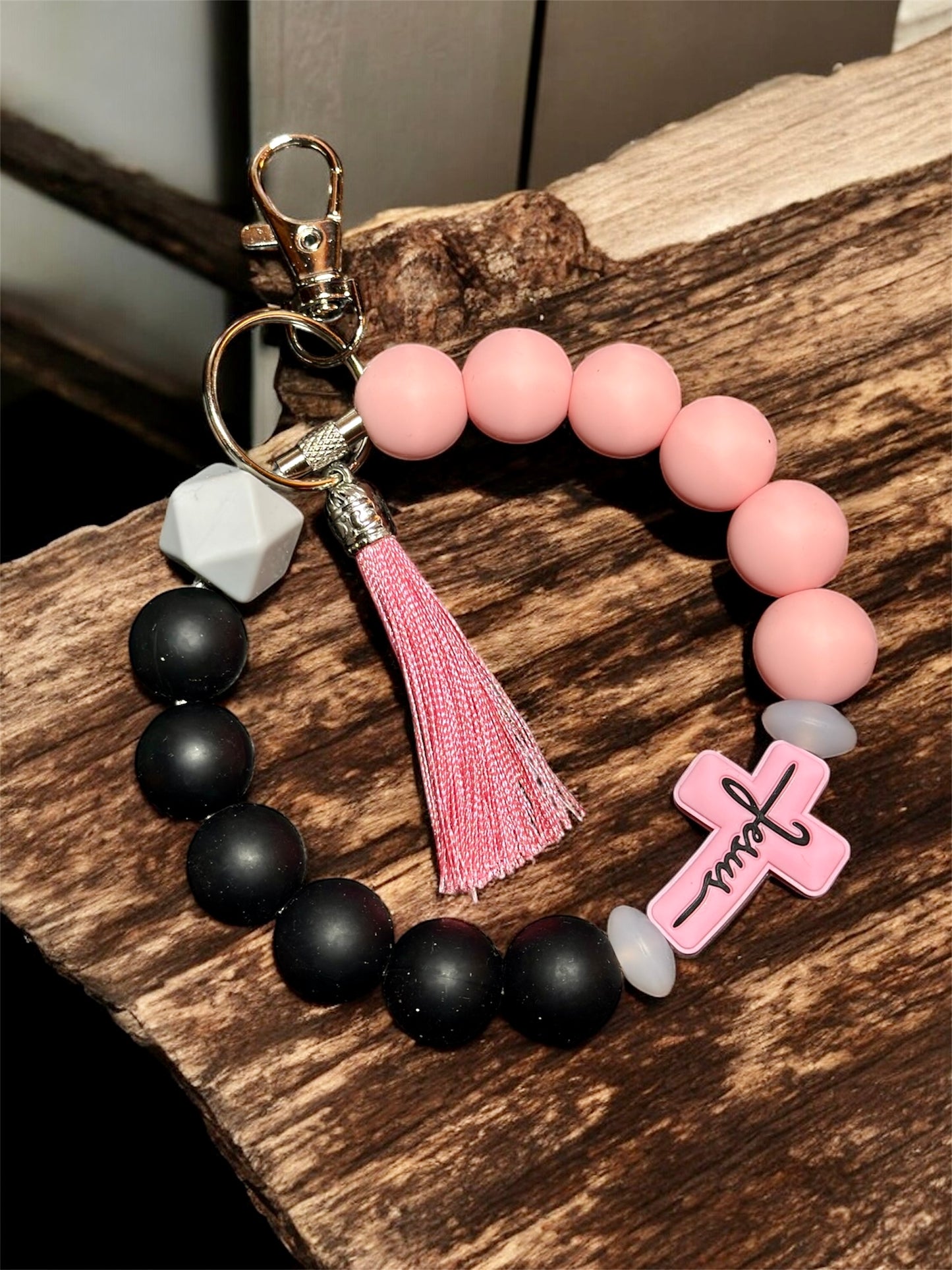 Silicone Bead Keychain