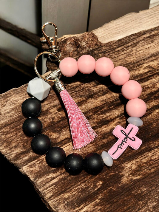 Silicone Bead Keychain
