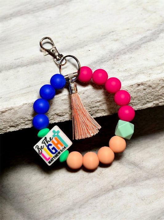 Silicone Beaded Keychain
