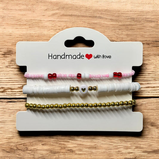 Valentine Stackable Bracelet Set (Set of 3)