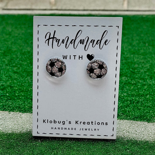 Soccer Stud Earrings