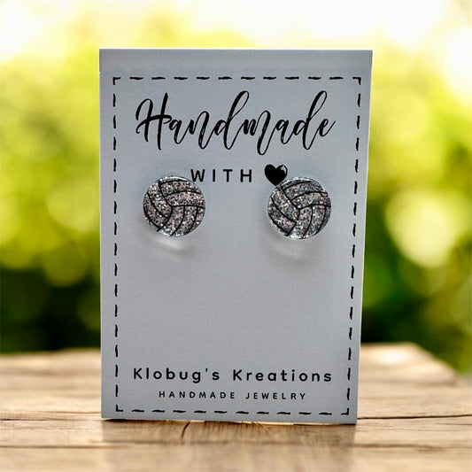 Volleyball Stud Earrings