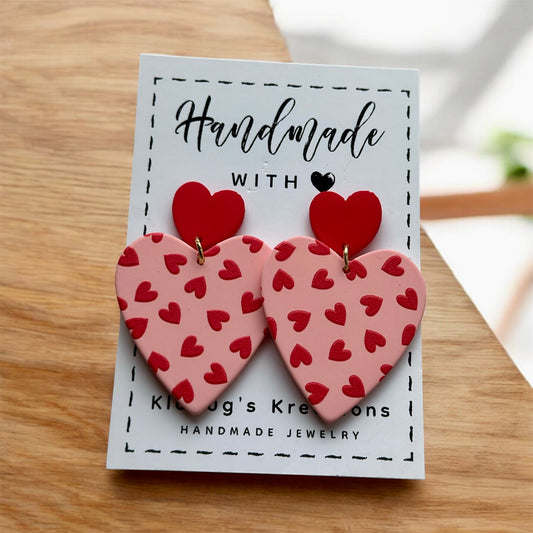 Double Heart Dangle