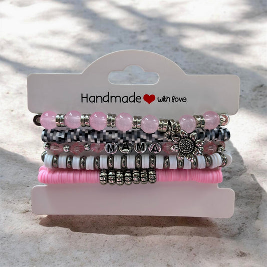 Pink MAMA Bracelet Set