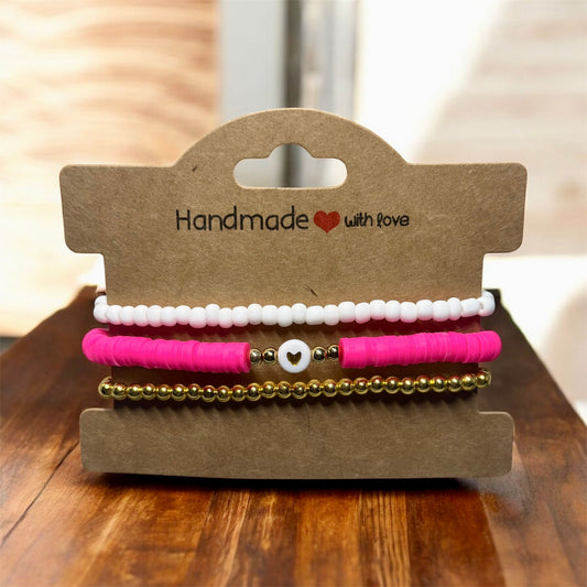 Valentine Stackable Bracelet Set (Set of 3)