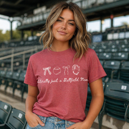 Literally Just a Ballfield Mom T-Shirt